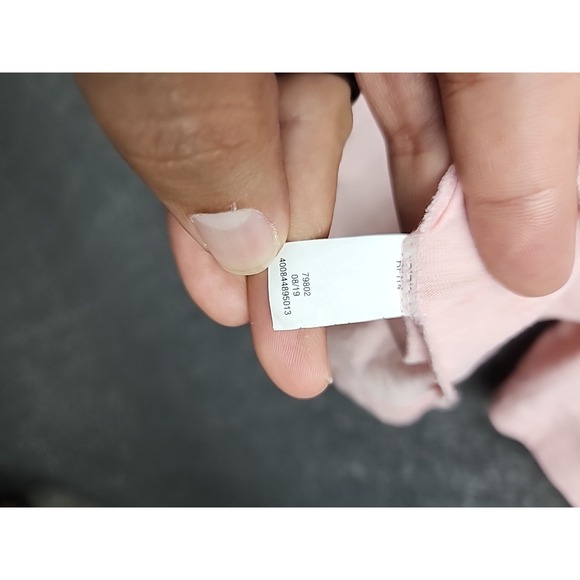 EVRI Everyday Tee Supersoft Relaxed Fit Long Sleeve V-Neck Women's 3X Light Pink - Picture 4 of 5